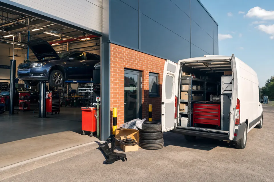 Automotive courier delivery