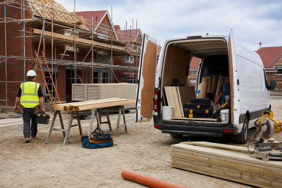 Construction courier delivery